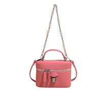 ZWTPGKRD Stylish Top Handle Shoulder Bag With Metal Chain Detail Luxurious PU Leather Crossbody Bags Handbag For Everyday Use