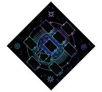 ZWTPGKRD Tarots Tablecloth Divination Table Covers 3 Size Option Oracles Board Game Mat Square Shape Pendulums Altars Cloth Divination Cover