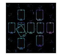 ZWTPGKRD Tarots Tablecloth Divination Table Covers 3 Size Option Oracles Board Game Mat Square Shape Pendulums Altars Cloth Divination Cover