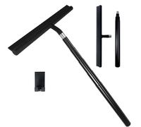 ZWTPGKRD Telescoping Bathroom Cleaner Steel Shower Scraper Adjustable Long Handle Window Squeegee Mirrored Maintenance Accessory Extendable Bathroom Cleaner