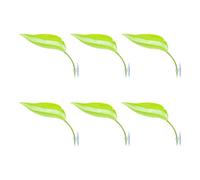 ZWTPGKRD Turtles Basking Platform 6PCS Tree Frogs Tanks Accessories Leaf Shape Bearded Dragon Suction Cups Resting Leaves Reptiles