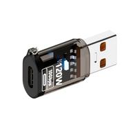 ZWTPGKRD Type-C To USB A Converter With Light 120W Charging 10Gbps Data Transfer USB-A Extender Clear Shell Adapter