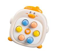 ZWTPGKRD Vibrant Duck Shaped Reaction Training Game Handheld Whack Mole Toy For Focusing Improvement And Fun Educational Hand Eye Coordination Toy