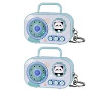 ZWTPGKRD Vintage Small Voice Recorder Keychain Toy Novelty Portable Retro Sound Kids Adults Simulated Tape Keychain Pendant