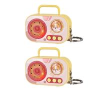 ZWTPGKRD Vintage Small Voice Recorder Keychain Toy Novelty Portable Retro Sound Kids Adults Simulated Tape Keychain Pendant