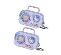 ZWTPGKRD Vintage Small Voice Recorder Keychain Toy Novelty Portable Retro Sound Kids Adults Simulated Tape Keychain Pendant