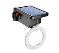 ZWTPGKRD Waterproof ABS Bike Back Light Intelligent Sensing Lamp with 3 Flashing Mode and Solar Charging for Cycling Cycling