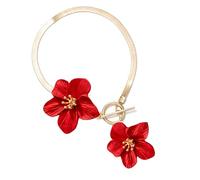 ZWWAAZHF Floral Anklet Lightweight 18g Alloy Jewelry Adjustable 27cm Summers Foot Chain Flower Anklet Accessory Fashion White Flowers Pendant