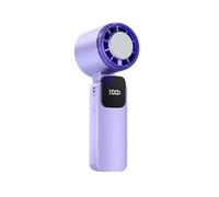 ZWWAAZHF Rechargeable Cooling Hand Fan 199 Modes 3500mAh Battery, Purple | Superconducting Ice Ceramic Cooling Technology, 3500mAh Battery, Quiet Motor, USB-Powered for Outdoor Cooling