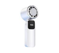 ZWWAAZHF Rechargeable Cooling Hand Fan 199 Modes 3500mAh Battery, White | Superconducting Ice Ceramic Cooling Technology, 3500mAh Battery, Quiet Motor, USB-Powered for Outdoor Cooling