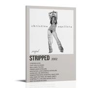 ZWWHUG Stripped-Christina AguileraAesthetic Canvas Wall Art Bedroom Decor Decorative Painting Wall Art Living Room Posters Bedroom Painting Frame-style08x12inch(20x30cm)