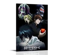 ZWWHUG The Death NoteAesthetic Canvas Wall Art Bedroom Decor Decorative Painting Wall Art Living Room Posters Bedroom Painting Frame-style16x24inch(40x60cm)