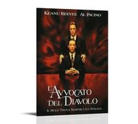 ZWWHUG The Devil's Advocate (1997 Film) Aesthetic Canvas Wall Art Bedroom Decor Decorative Painting Wall Art Living Room Posters Bedroom Painting Frame-style24x36inch(60x90cm)