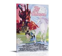 ZWWHUG The Last UnicornAesthetic Canvas Wall Art Bedroom Decor Decorative Painting Wall Art Living Room Posters Bedroom Painting Frame-style20x30inch(50x75cm)
