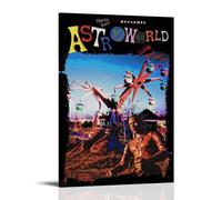 ZWWHUG Travis Scott Astroworld (album) Aesthetic Canvas Wall Art Bedroom Decor Decorative Painting Wall Art Living Room Posters Bedroom Painting Frame-style20x30inch(50x75cm)