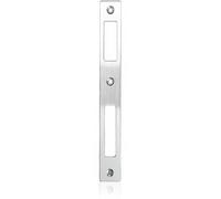 ZWWOGE 1 x strike plate, stainless steel, angle locking plate, door hinge for door locks, 1 piece inlet closing plate, room door for door locks (172 mm x 22 mm x 1.1 mm), strike plate front door