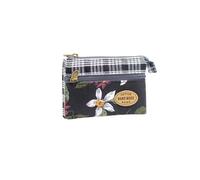 ZWWOGE Mini Coin Purses, Delicate Vintage Floral Print Purse, Cotton Purse for Women and Women, Floral Pattern Mini Purse Small with Zip for Change, Card, Receipt, Coins