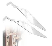 ZWWOGE Pack of 2 Lock Picks, Fire Brigade Emergency, Door Opening Tool, Spring Steel, Door Opening Tool, Portable, Locksmith Door Opener Keys, for Beginners, Lock Pick, Door Latch Glider, Nuki Opener