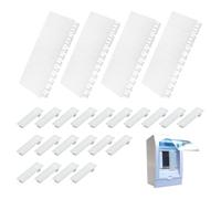 ZWWOGE Pack of 24 Cover Strips for Fuse Box, Blind Cover, Module Slots, Separable and Combinable, Power Box Accessories, Compatible with F-Tronic Hager Hensel