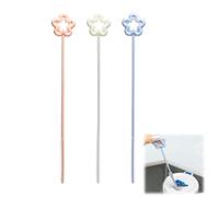 ZWWOGE Pack of 3 Reusable Straw Brushes, Cleaning Brushes, Straw Brush, for Glass Straw, Metal Straw, etc., White, Pink, Blue
