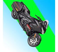 ZWXHN 1:12 For 2020 Gold Wing Static Die-casting Vehicle Collection Black Motorcycle Model Toy Home Decoration