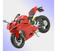 ZWXHN 1:12 Scale For D&ucati 1199 Panigale Red Motorcycle Model Motorcycle Metal Bike Miniature Race Toy For Gift Collection