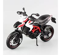 ZWXHN 1/12 Scale For D&ucati Hypermotaro 1100 EVO Sports Bike Track Diecast Model Motorcycles Toy Kids Gift Racing Operational