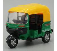 ZWXHN 1:14 Diecast Motorcycle Model Tricycle Taxi Pull Back Function With Sound & Light For Children's Gifts Adult Collection