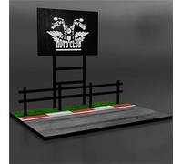 ZWXHN 1:18 1:12 For D&ucati Background 66 Highway Simulation Motorcycle Model Scene Wood Wooden Mdf Toy Vehicle Motorbike Display