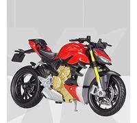 ZWXHN 1/18 Alloy Diecast Motorcycle Model Workable Shork-Absorber Toy For D&ucati Super Naked V4 S For Children Gifts Toy Collection