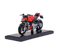 ZWXHN 1:18 For D&ucati Super Naked V4 S Alloy Diecast Motorcycle Model Workable Shork-Absorber Toy For Children Gifts Toy Collection