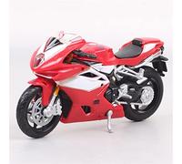 ZWXHN Childrens 1:18 Scale Motorcycle Diecast Sports Bike Model Vehicle Gift Of Boys Motorcycle Racing For MV Agusta F4 RR 2012