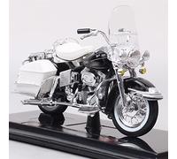 ZWXHN Children's 1:18 Scale Retro For H&arley FLH Electra Glide Touring 1968 Bike Diecast Vehicle Motorcycle Model Moto Toy For Collectible