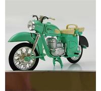 ZWXHN Diecast 1:24 Scale For MZ ES 250 Green Motorcycle Alloy Car Model Finished Simulation Collection Decoration Gift Static Shows