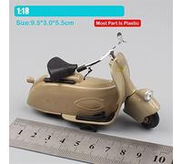 ZWXHN Kid's 1:18 Scale Vintage Classic Motorcycle Diecast Bike Toys Models Street Free Wheels For Piaggio For V&espa MP5 Paperino 1945
