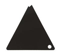 zwxqe Acrylic Triangle for Ski, Triangle Scraper, Acrylic Triangle Snowboard Scraper, Snowboard Tuning and Waxing Kit Wax Scraper for Cleaning Edge and Removing the Extra Cooled Wax