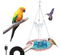 zwxqe Bird Bath Tool, Waterproof Feeder Tool, Fountain Pump Station For Garden Patio USB Charging Unit Heavy Duty Daily Outdoor Support Modern Patio Accessory Hangable Feeding Unit
