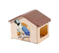 zwxqe Bird Bed for Cage | Retractable Small 3-sided Opening Pet Furniture with Pad | Bird Nest House | for Cage Aviary Breeding Sleeping Playing Perching Hiding Resting Keeping Feeding Decoration