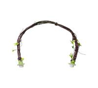 zwxqe Bird Perch Resin, Realistic Bendable Enrichment, Professional Cage Mount Stand 65cm for Parakeets Lovebirds Canary Conures Small Medium Large Breeds Parrot Avian Habitat Branch Hardware