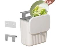 zwxqe Cabinet Door Trash Can - Wall Mounted Food Waste Bin with Lid,Home Daily Supplies for Laundry Offices Pantry Apartment Over Door Under Cabinet RV Bathroom Closet Home