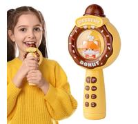 zwxqe Cartoon Microphone, Music Singing Toys, Karaoke Mic for Kids, Handheld Microphone for Kids, Musical Light Show Mic, Kids Karaoke Mic, Singing Toys for 3-12 Year Olds, Cute Kids Microphone
