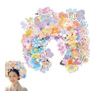 Zwxqe Children's Flower Headwear Kit, Imitation Flower Handmade Headwear, Safe Hair Decoration Tool, Culture Festivals Accessories, Photography Hair Decorations,