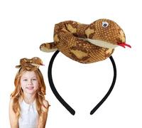 zwxqe Cute Animal Headband, Charming Women's Hair Hoop, Eye-Catching Snake Costume Headband, Unique and Portable Cosplay Prop for Parties, Events, and Dress-Up