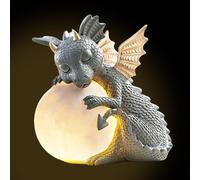 zwxqe Decorative Dinosaur lamp, Garden Sculpture Night Light, Resin Dinosaur Sculpture | Handcrafted LED Lamp, Color-Changing Night Light for Nursery or Children's Room Decor, Safe Kids for Ch