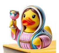 zwxqe Duck Figurine - 3.5 Inch Christmas Religious Jesus Decor for Home, Cute Accent with Versatile Display, Perfect for Kitchen Office Car Bedroom Desk Dashboard Church Studio Living Table Event