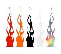 zwxqe Flame Car Stickers | Flame Racing Stripe Decal | Flame Reflective Sticker, Unique Car Body Decals, Fun Car Accessories for Trucks, Sedans, Flame Sticker Motorcycle Decals 4
