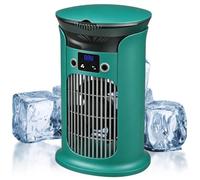 zwxqe Fog Fan with 880ml Water Tank 3-Stage Fan | With lighting and table fan for humidification in summer, at home, in the bedroom, indoors