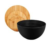zwxqe Food Storage - 3 Pieces Serving Bowls for Meal Prep, Nesting Container for Kitchen Baking, Cooking, Vegetables, Fruit, Bread, Chips, Soup, Storing Goods and Daily Use, 10/8/6 Inches Diameter
