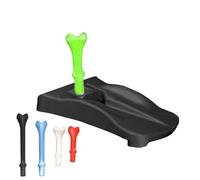 zwxqe Golf Turf Base - Golf Tee Base, 3.5 Inches Holder with 5 Pre-Cut Simulator Tees for Golfer, Driving Range Hitting Mat Training Equipment, Practice Pad for Stabilizing Pegs & Improving Drives
