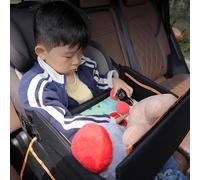 zwxqe Kids Tray, Travel Desk, Lap Table Stand Organizer, Portable Car Seat Activity, 15.75x13.78x12.2 Inche Foldable Tablet Holder with Cup Slot, Snack for Toddler Baby Airplane Long Drive Road Trip